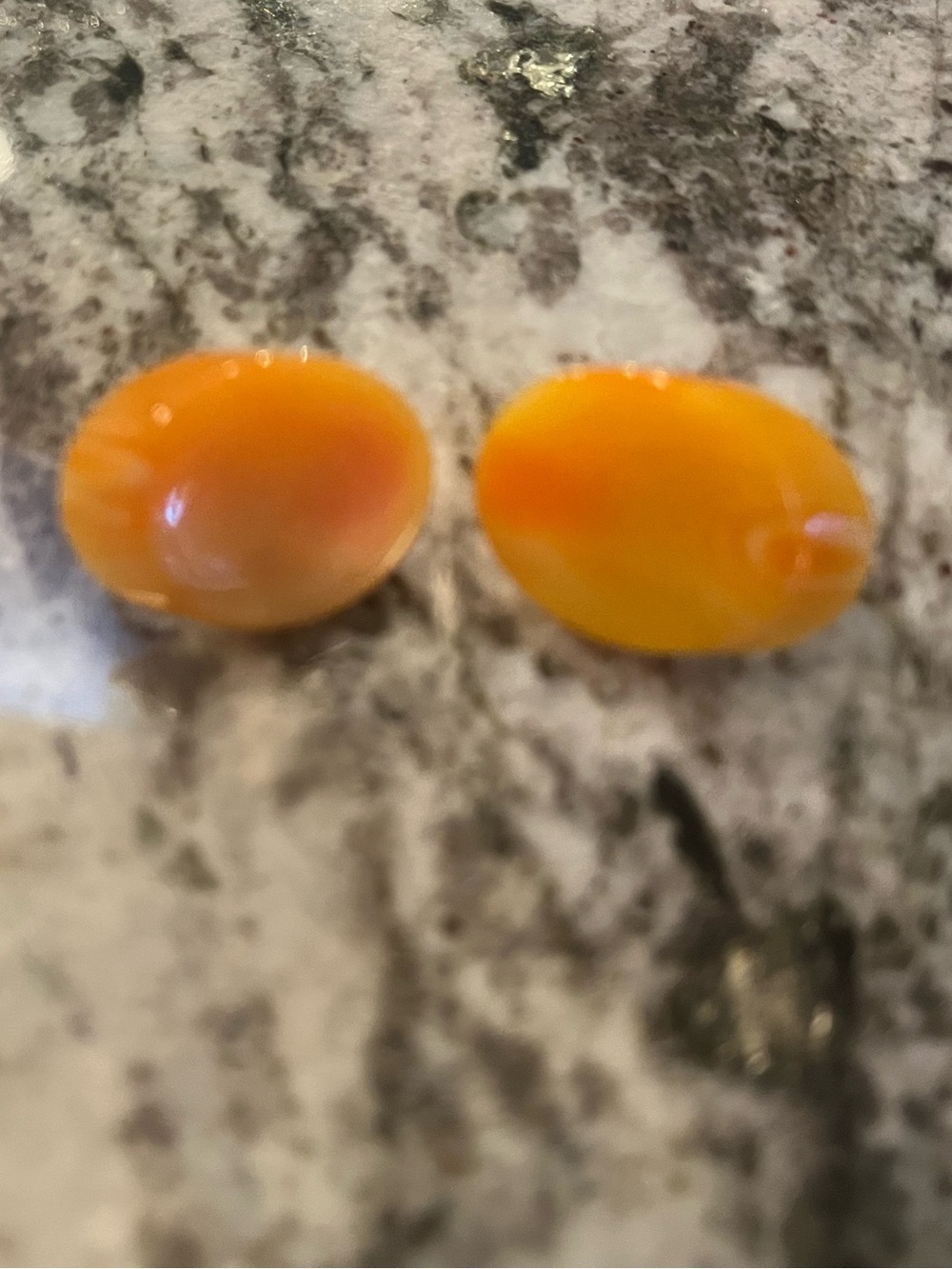 Orange bakelite Earrings